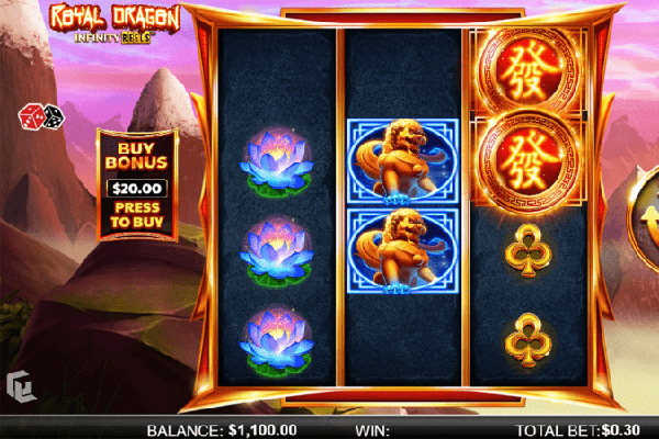 Yggdrasil has released a brand new video slot called Royal Dragon Infinity Reels.